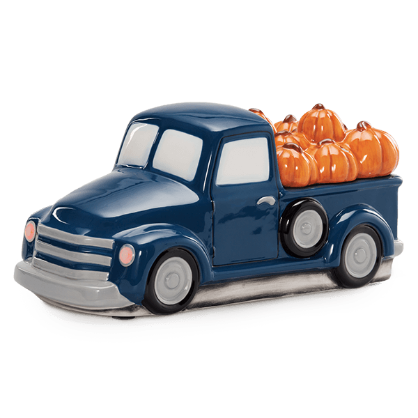 Pumpkin Delivery Retro Blue Truck Scentsy Warmer