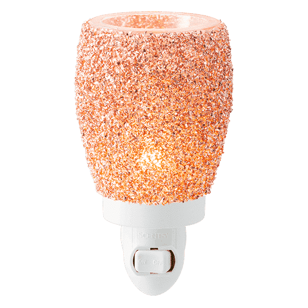 ROSE GOLD SCENTSY WARMER GLOWING