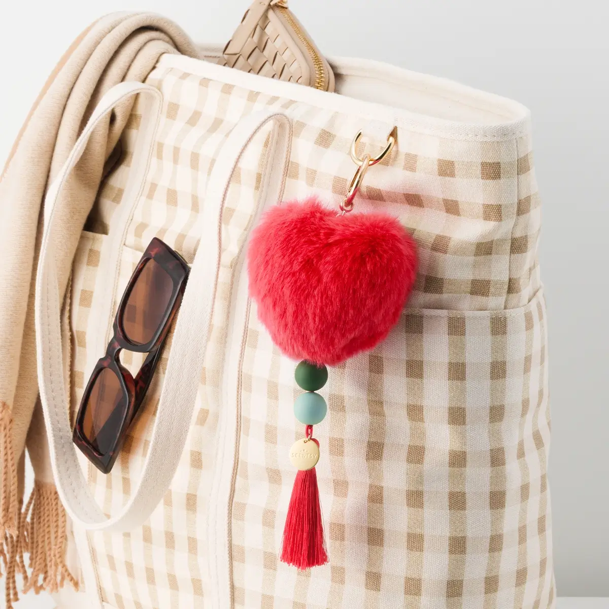 Red Heart Scentsy Charm Clip