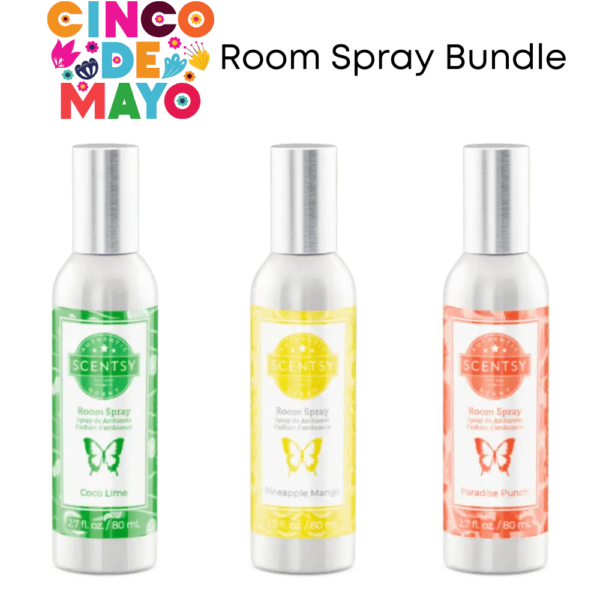 Cinco De Mayo Scentsy 3 Room Spray Bundle
