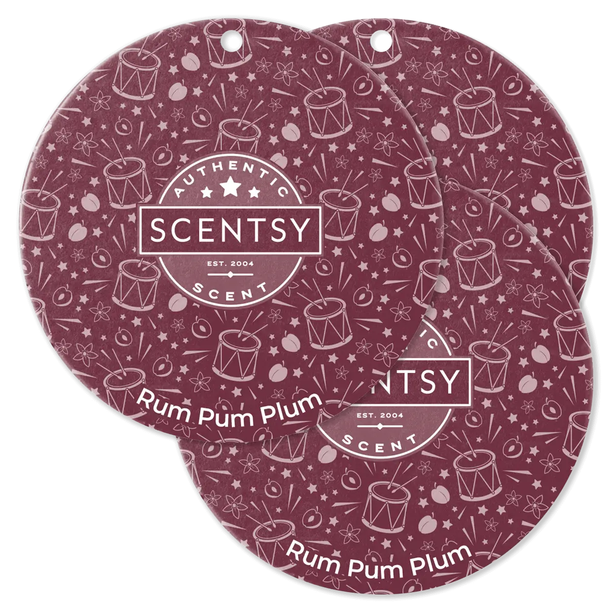Rum Pum Plum Scentsy Scent Circle 3 Pack Bundle