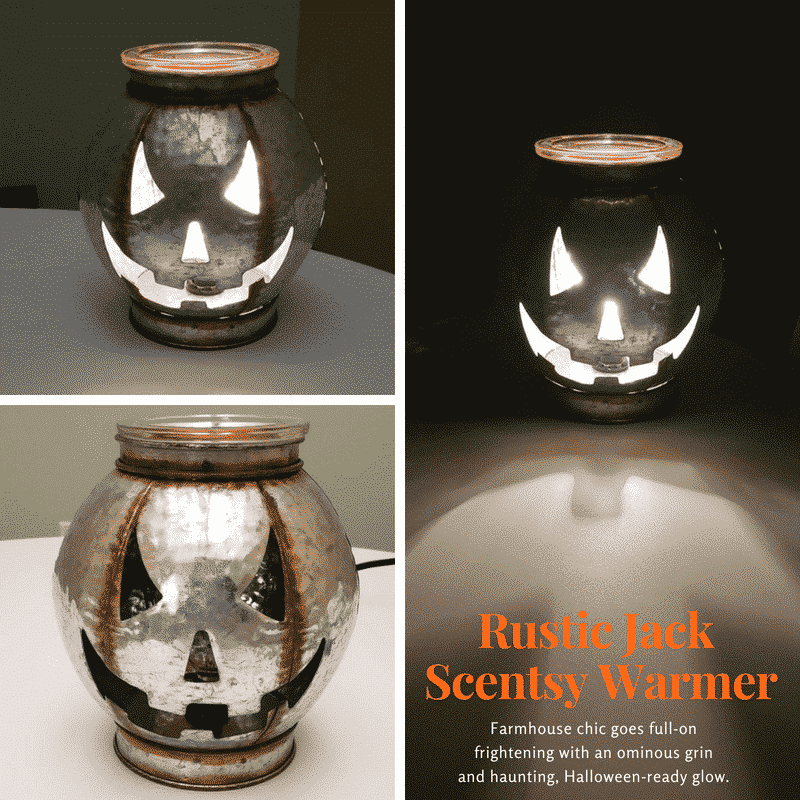 SCENTSY SEPTEMBER 2018 WARMER & SCENT OF THE MONTH - RUSTIC JACK SCENTSY WARMER & AMBER HOLLOW SCENTSY FRAGRANCE