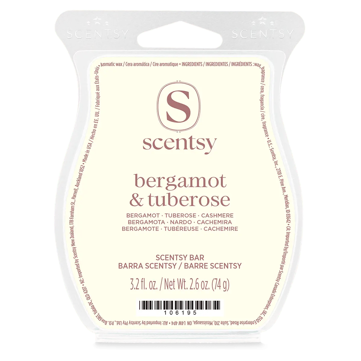 Scent-Bar-Bergamottuberose-Vday-Iso-R1-2026-Pws Bergamot & Tuberose Scentsy Wax Bar - Valentine's Day 2026