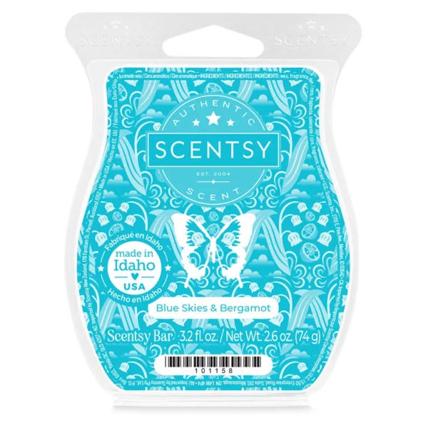 Blue Skies & Bergamot Scentsy Bar |  July 2025