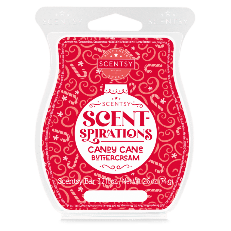 Candy Cane Buttercream Scentsy Bar | Scent-Spirations | Incandescent