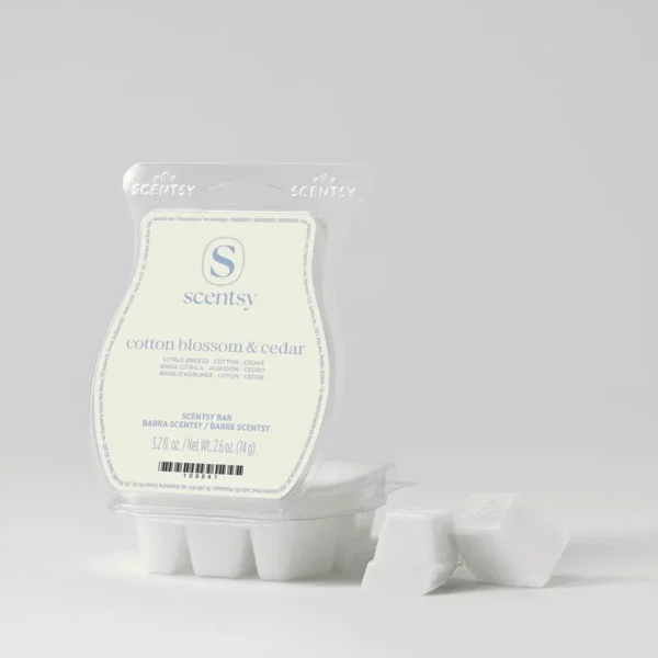 Scent-Bar-Cottonblossomcedar-Packshot-Wax-R1-Classic-2026-Pws Cotton Blossom & Cedar Scentsy Bar