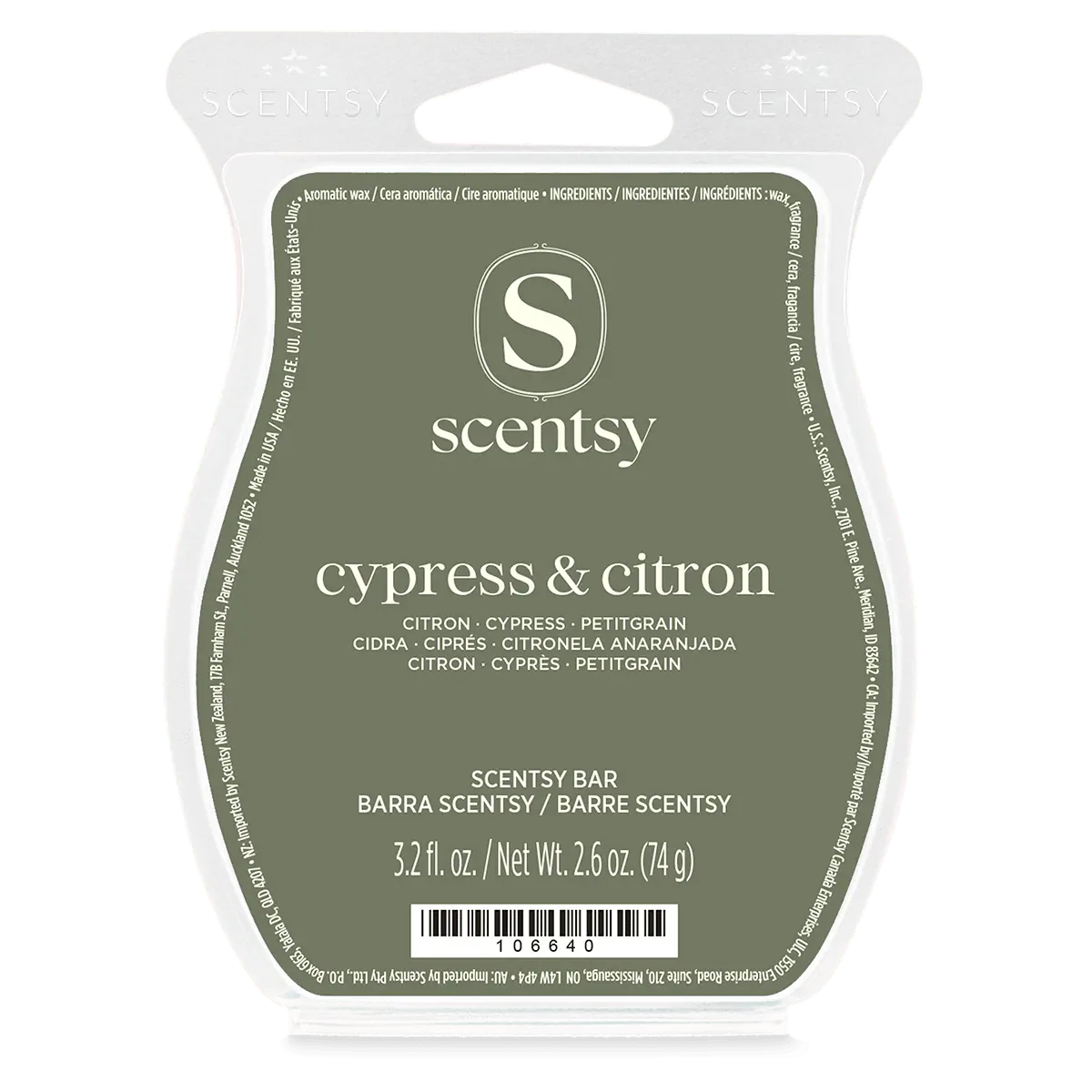 Cypress & Citron Scentsy Bar