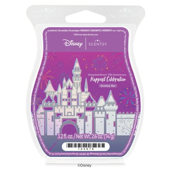 SCENT-Bar-HappiestCelebration70thAnn-ISO-R1-2026-PWS Happiest Celebration Scentsy Wax Bar - Disneyland Resort 70th Anniversary