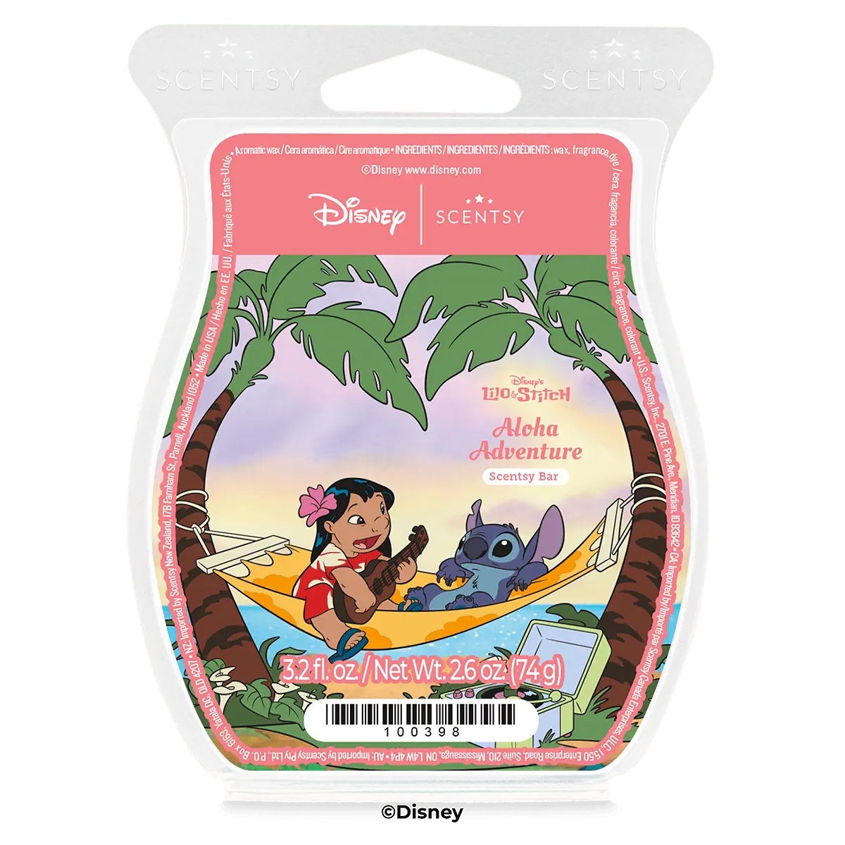 Lilo & Stitch Aloha Adventure Scentsy Bar