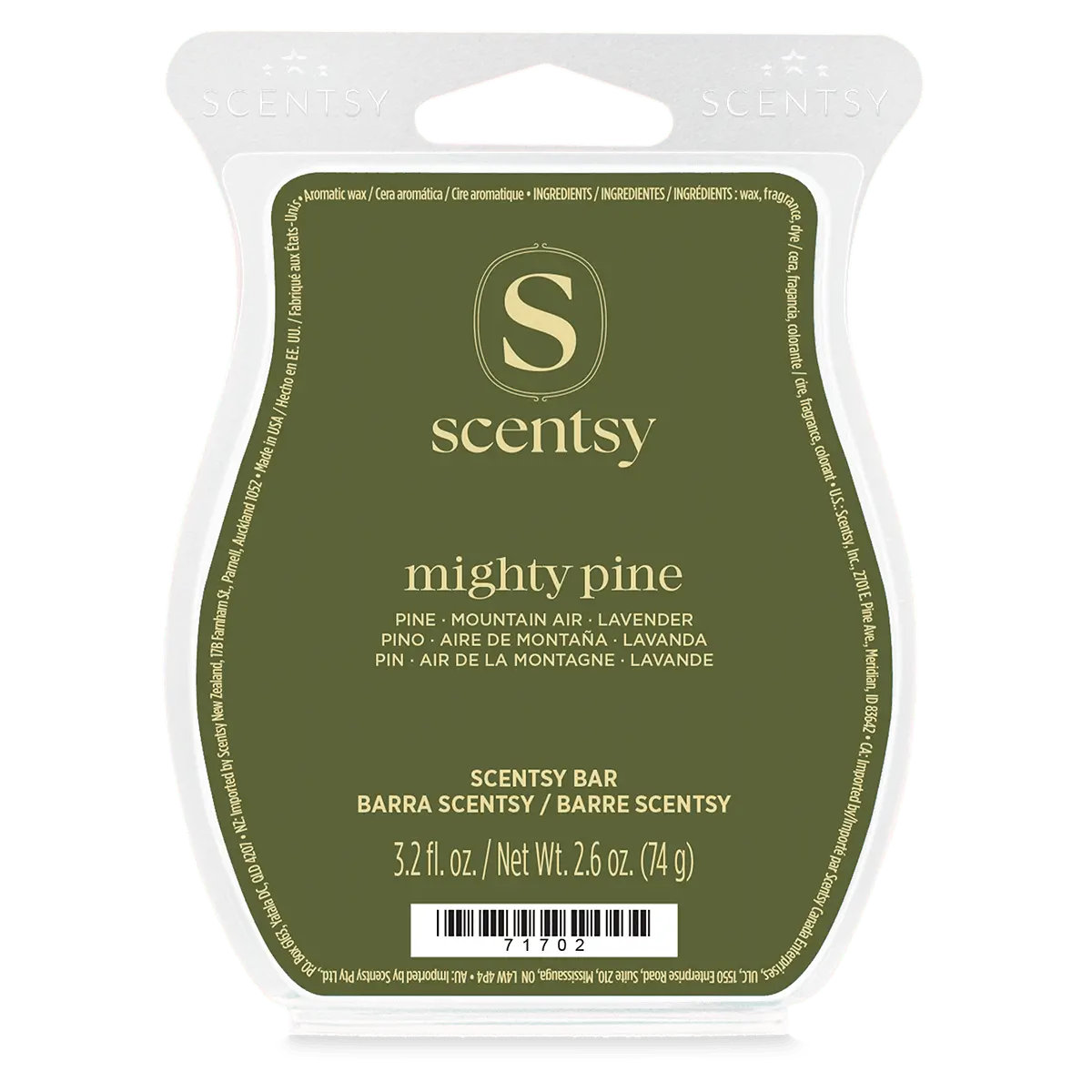 Mighty Pine Scentsy Bar - November 2026 BBMB