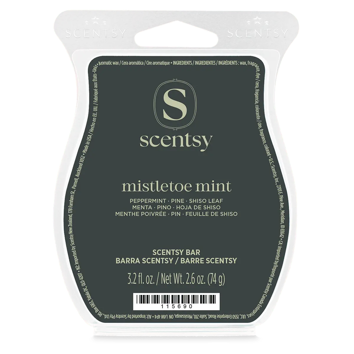 Scent-Bar-Mistletoemint-Iso-R1-2026-Pws Mistletoe Mint Scentsy Wax Bar - Holiday 2026