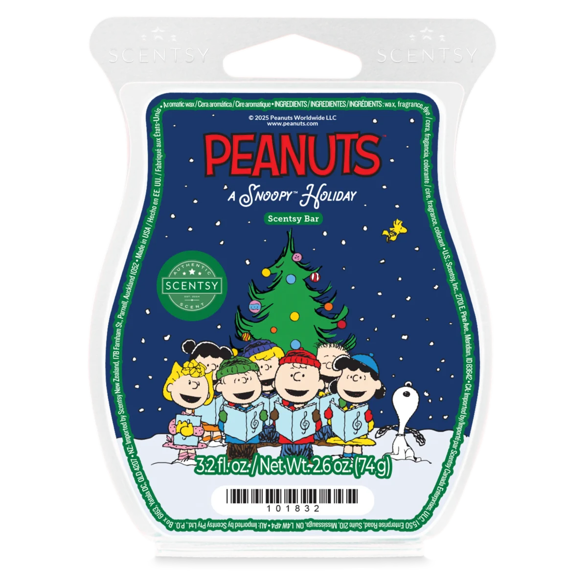 Peanuts™ A Snoopy Holiday Scentsy Wax Bar
