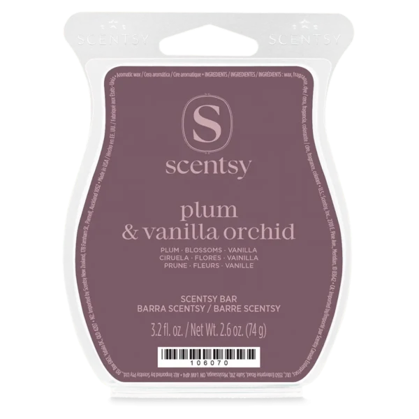 Scent-Bar-Plumvanillaorchid-Vday-Iso-R1-2026-Pws Plum & Vanilla Orchid Scentsy Wax Bar - Valentine's Day 2026