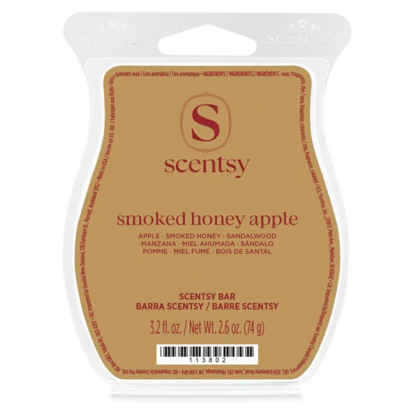 Scent-Bar-Smokedapplehoney-Iso-R1-2026-Pws Smoked Honey Apple Scentsy Bar - Harvest 2026