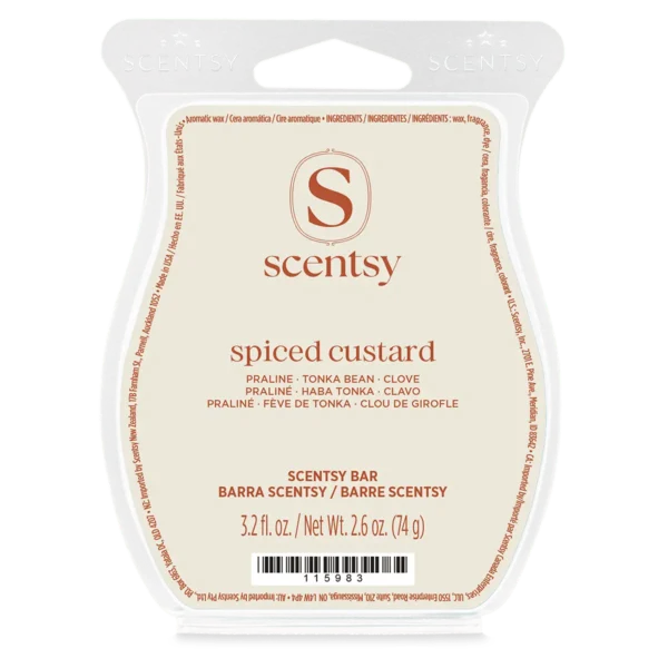 Scent-Bar-Spicedcustard-Iso-R1-2026-Pws Spiced Custard Scentsy Wax Bar