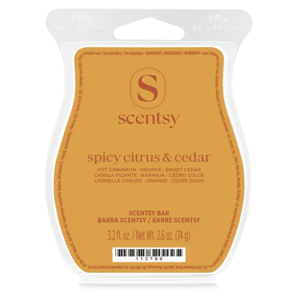 Scent-Bar-Spicycitruscedar-Iso-R1-2026-Pws Spicy Citrus & Cedar Scentsy Bar - Harvest 2026