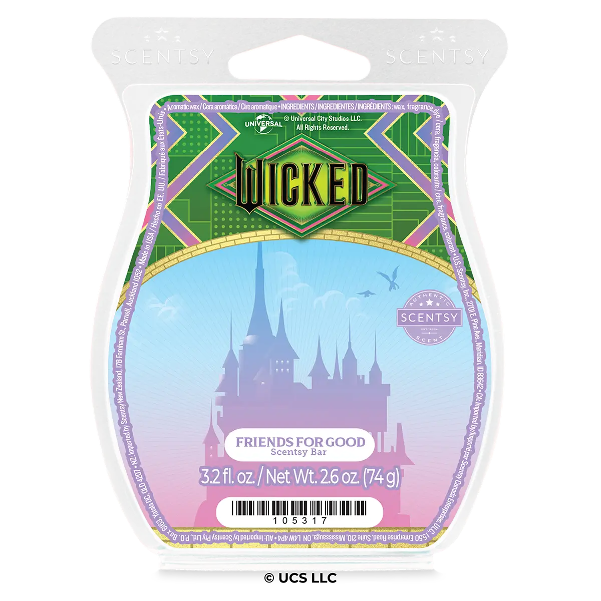 Wicked Friends For Good Scentsy Wax Bar | Wicked the Movie
