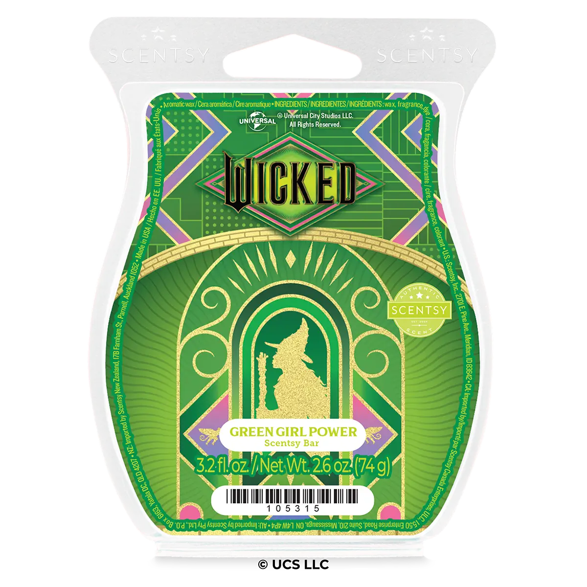 Wicked Green Girl Power Scentsy Wax Bar | Wicked the Movie