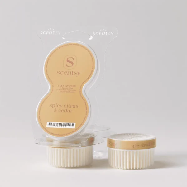SCENT-Pods-SpicyCitrusCedar-PACKSHOT-Clamshell-R1-2026-PWS Spicy Citrus & Cedar Scentsy Pods - Harvest 2026