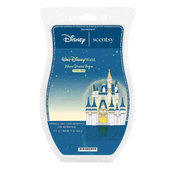 Scent-Scentsybrick-Wdw-Wheredreamsbegin-Iso-R1-2026-Pws Walt Disney World: Cinderella Castle Scentsy Warmer & Where Dreams Begin Brick Bundle