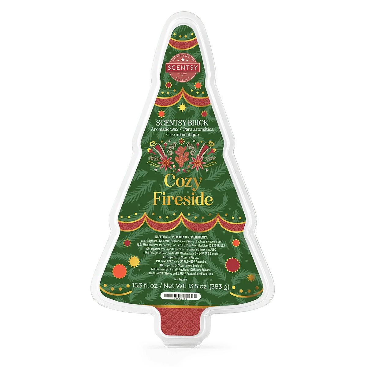 Cozy Fireside Scentsy Brick | Holiday 2025