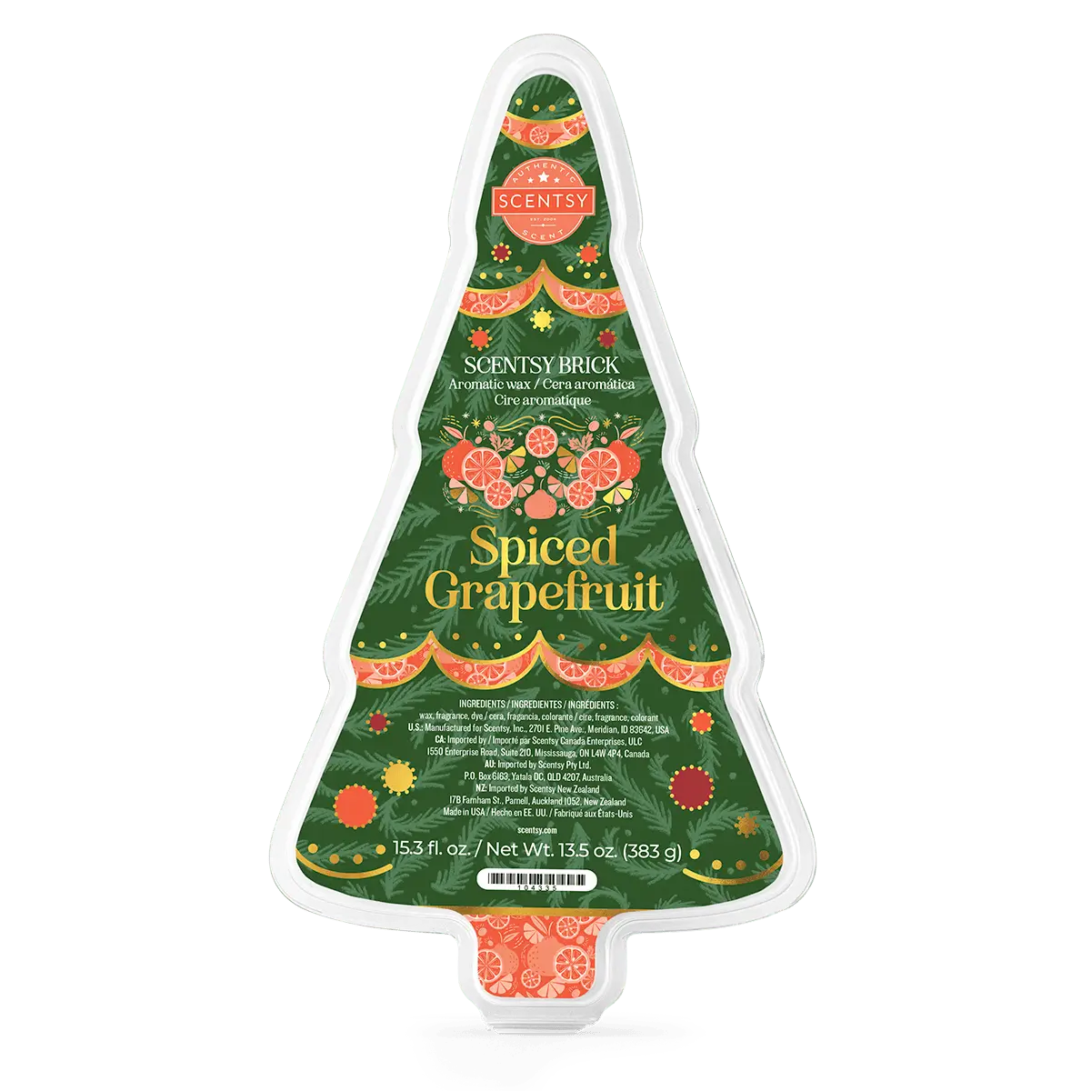 Spiced Grapefruit Scentsy Brick | Holiday 2025