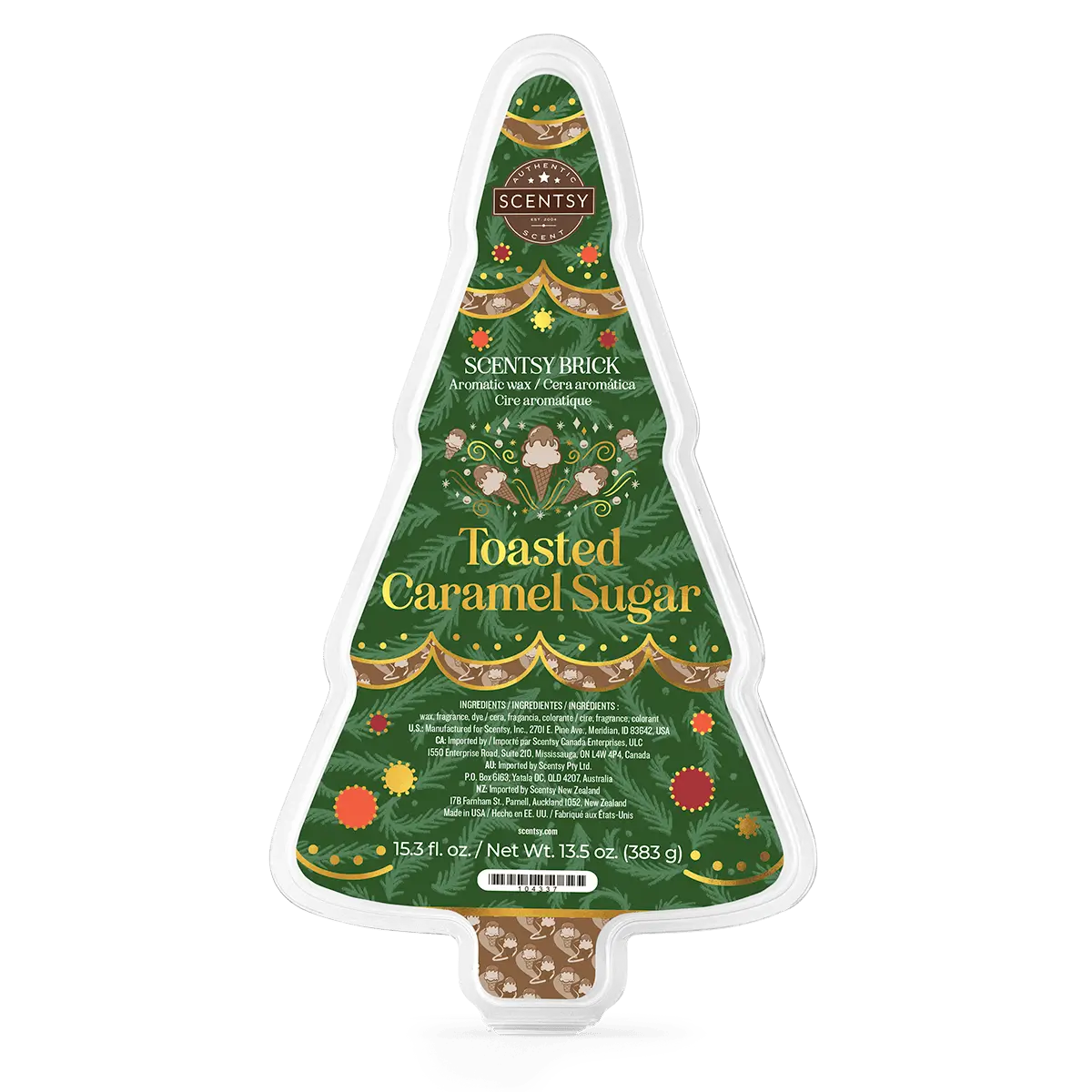 Toasted Caramel Sugar Scentsy Brick | Holiday 2025
