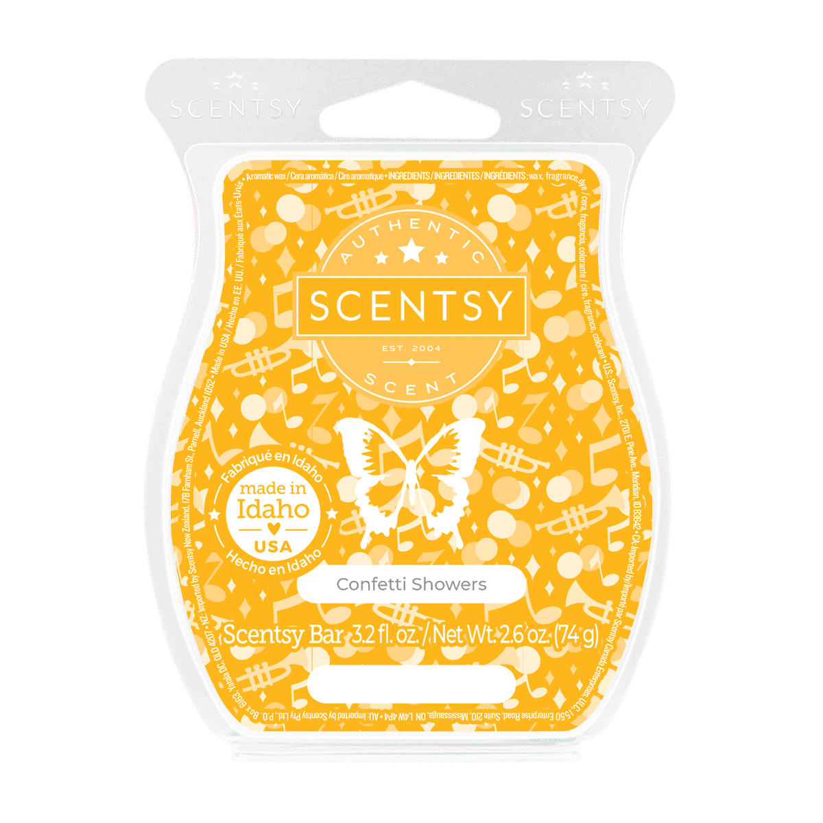 Confetti Showers Scentsy Bar | Mardi Gras