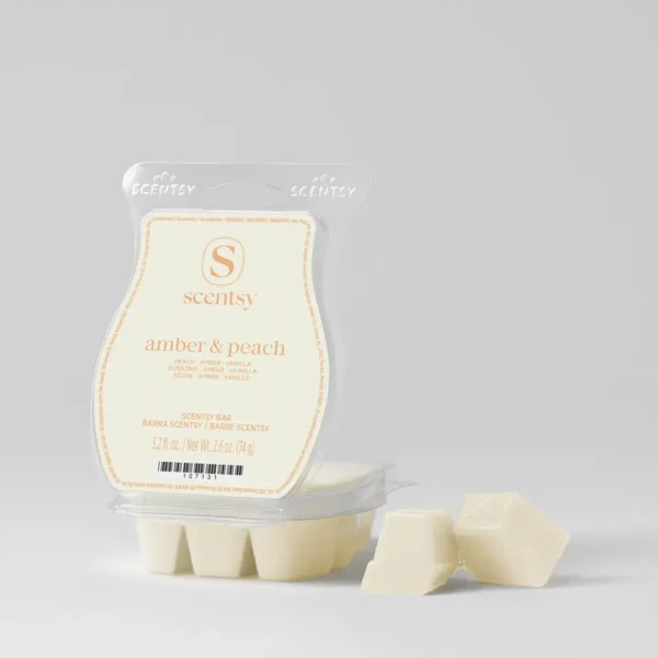Scentbaramberandpeachpackshotwaxr132026Pws_Highres Amber & Peach Scentsy Wax Bar