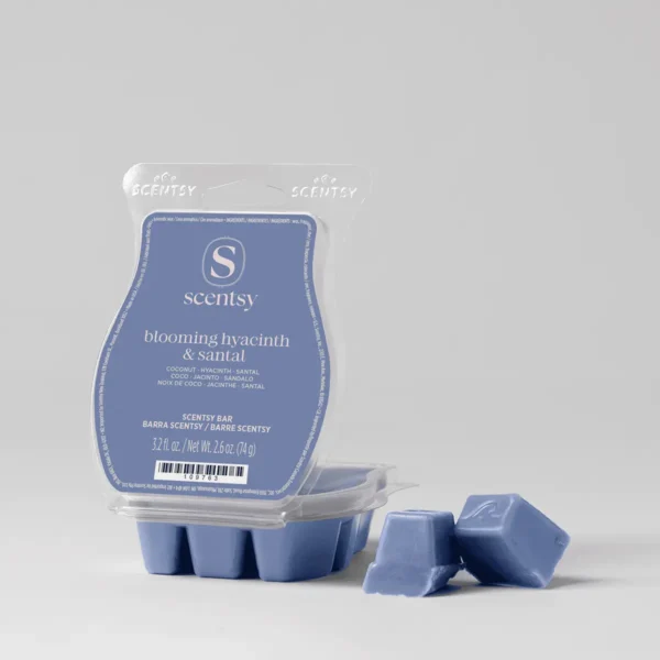 SCENTBarBloomingHyacinthSantalPACKSHOTWaxR12026PWS_highres Blooming Hyacinth & Santal Scentsy Wax Bar