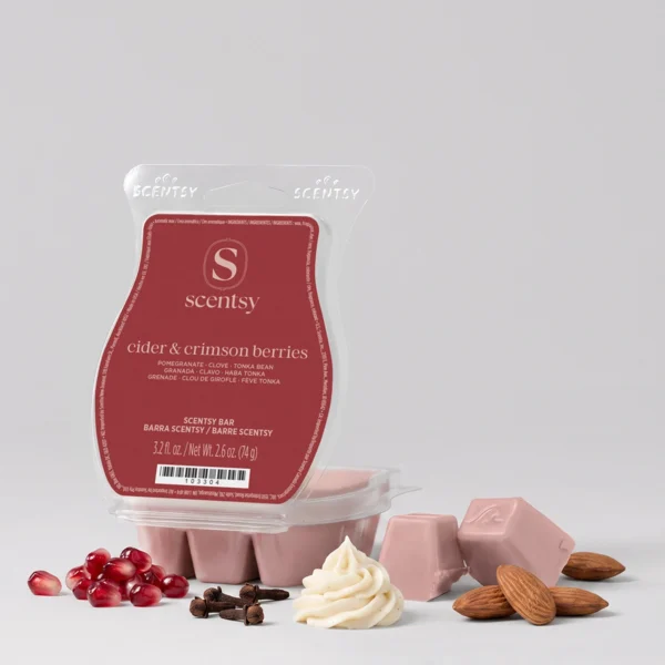 Scentbarcidercrimsonberriespackshotbarr132026_Highres Scentsy Holiday 6 Bar Bundle Deal