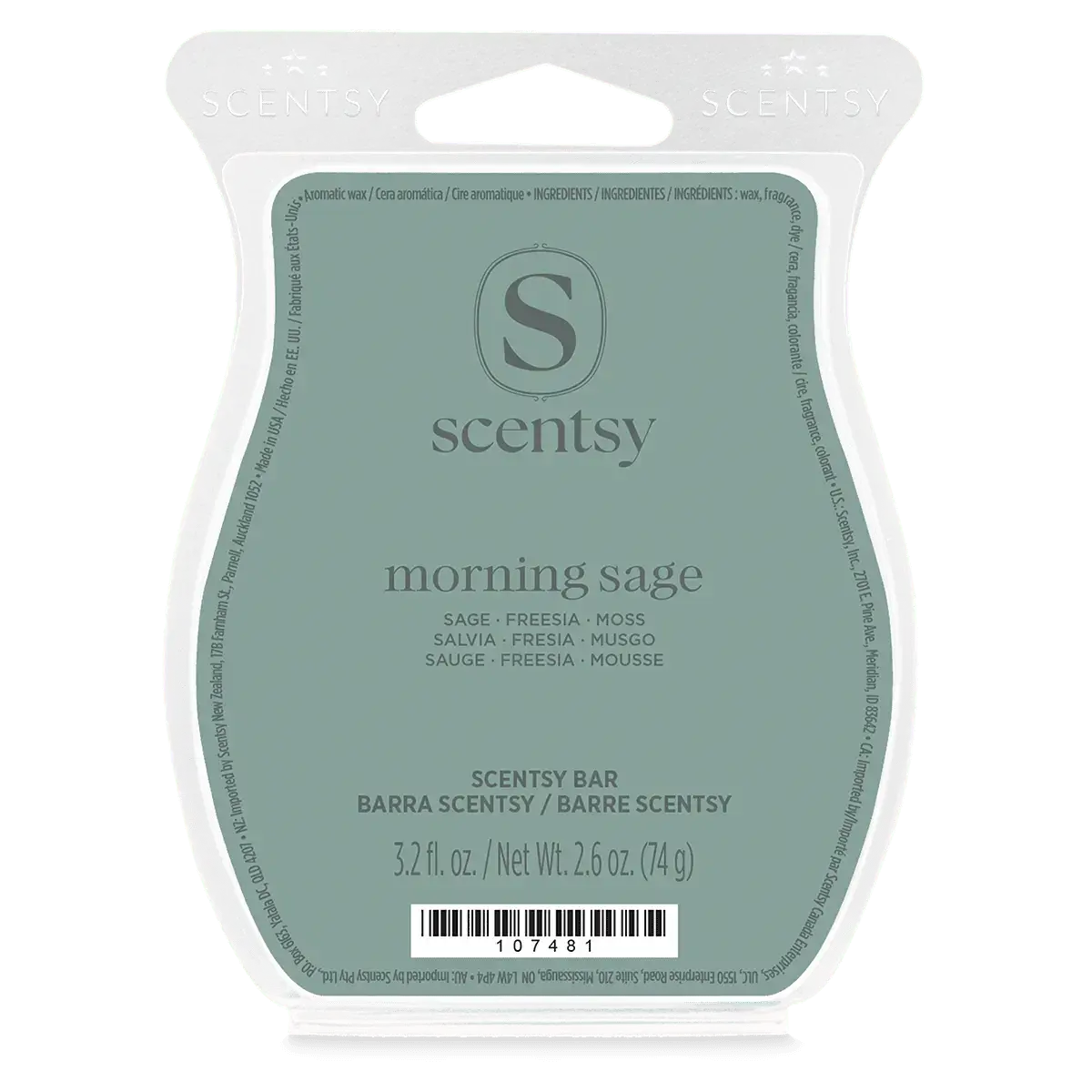 Scentbarmorningsagefgisor12026Pws_Highres Morning Sage Scentsy Bar - Happiness Blooms 2026
