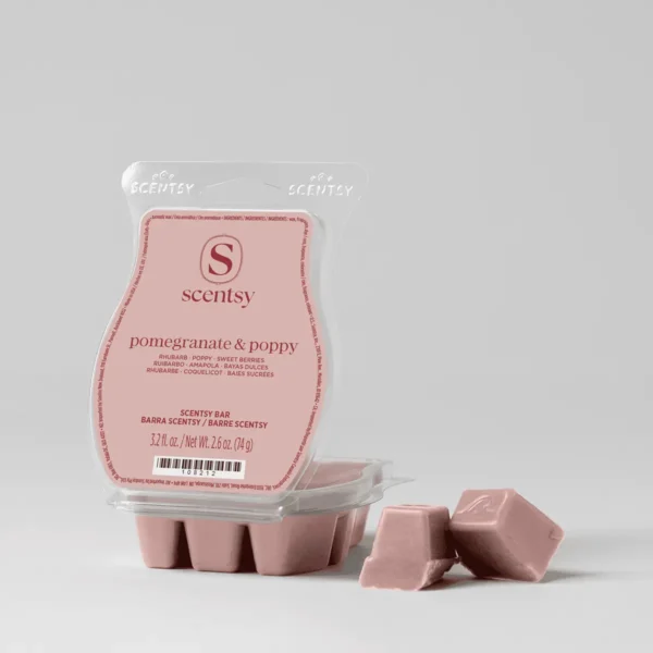 Scentbarpomegranatepoppypackshotwaxr1Easter2026Pws_Highres Pomegranate & Poppy Scentsy Bar