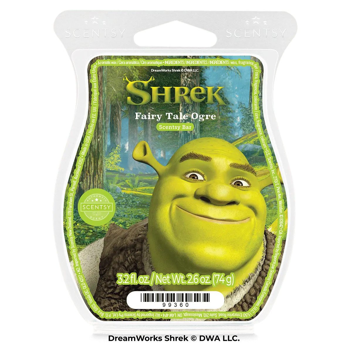 Shrek: Fairy Tale Ogre Scentsy Bar