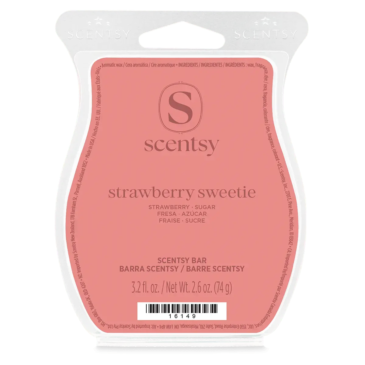 Scentbarstrawberrysweetiefgisor12026Pws_Highres Strawberry Sweetie Scentsy Bar - Happiness Blooms 2026