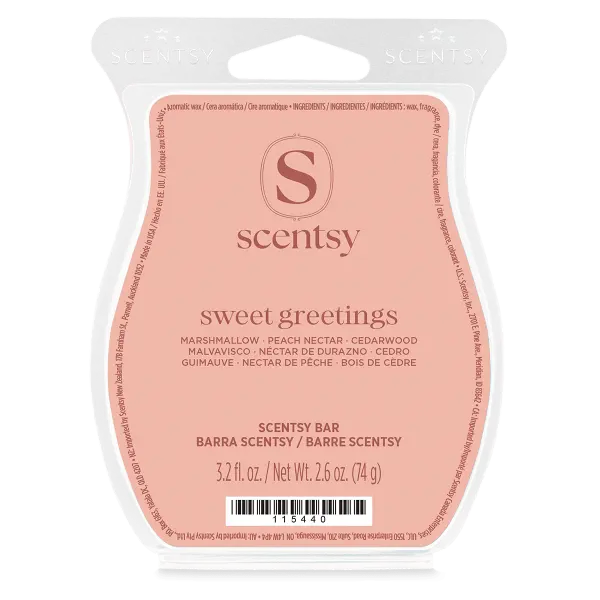SCENTBarSweetGreetingsISOR12026PWS Sweet Greetings (Grace) Scentsy Bar - From The Seven Paths Home Whiff Box