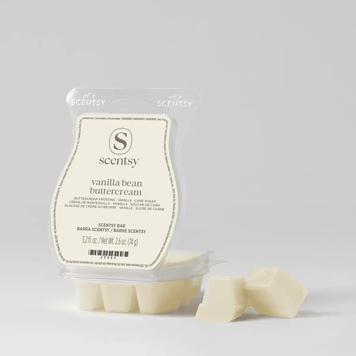 Scentbarvanillabeanbuttercreampackshotwaxr12026Pws_Highres Vanilla Bean Buttercream Scentsy Wax Bar