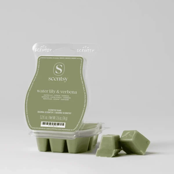 SCENTBarWaterLilyVerbenaPACKSHOTWaxR1Garden2026PWS_highres Water Lily & Verbena Scentsy Wax Bar - Garden Collection