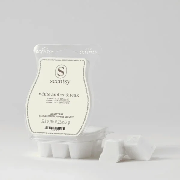 SCENTBarWhiteAmberTeakPACKSHOTWaxR12026PWS_highres White Amber & Teak Scentsy Bar