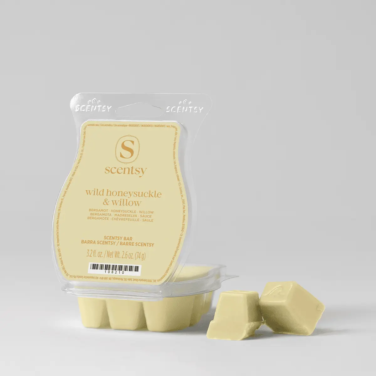 Scentbarwildhoneysucklewillowpackshotwaxr1Easter2026Pws_Highres Wild Honeysuckle & Willow Scentsy Bar