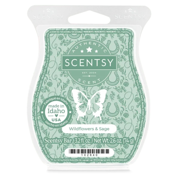 SCENTBarWildflowersSageISOR1SS25PWSb2531216a87e4d8b9c5e644a7fd23b19_highres Wildflowers & Sage Scentsy Bar