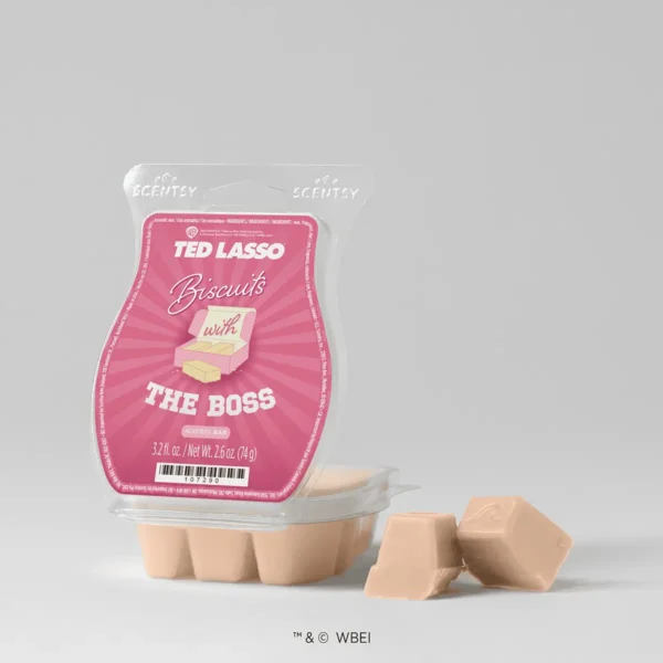 Scentbartedlassobiscuitswiththebosspackshotwaxr12026Pws_Highres Ted Lasso™ Scentsy Wax Collection