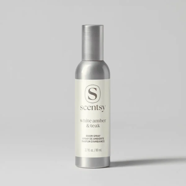 Scentroomspraywhiteamberteakpackshotr12026Pws_Highres White Amber & Teak Scentsy Room Spray