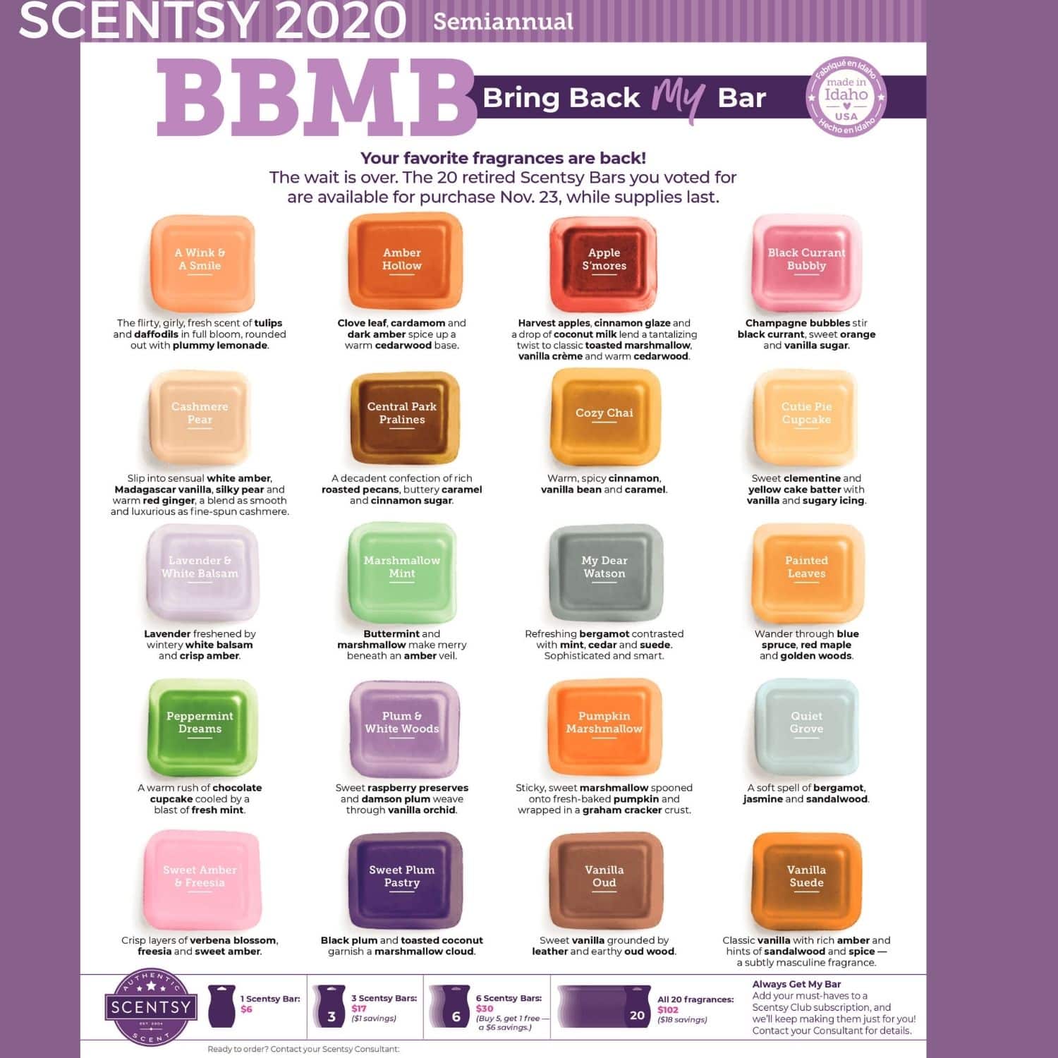 Quiet Grove Scentsy Bar BRING BACK MY BAR Shop Scentsy