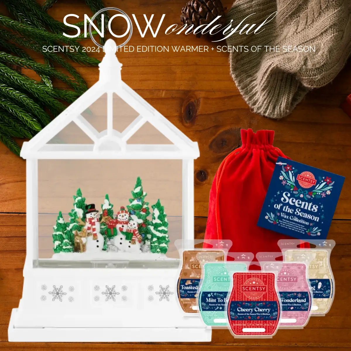 SNOWonderful Scentsy Warmer + Scents of the Season | Limited Edition 2024 Holiday