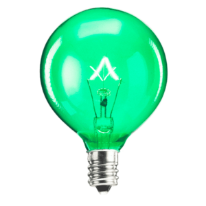 SCENTSY 25W GREEN LIGHT BULB