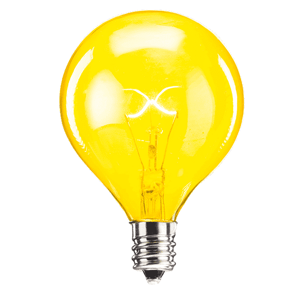 SCENTSY 25W YELLOW LIGHT BULB