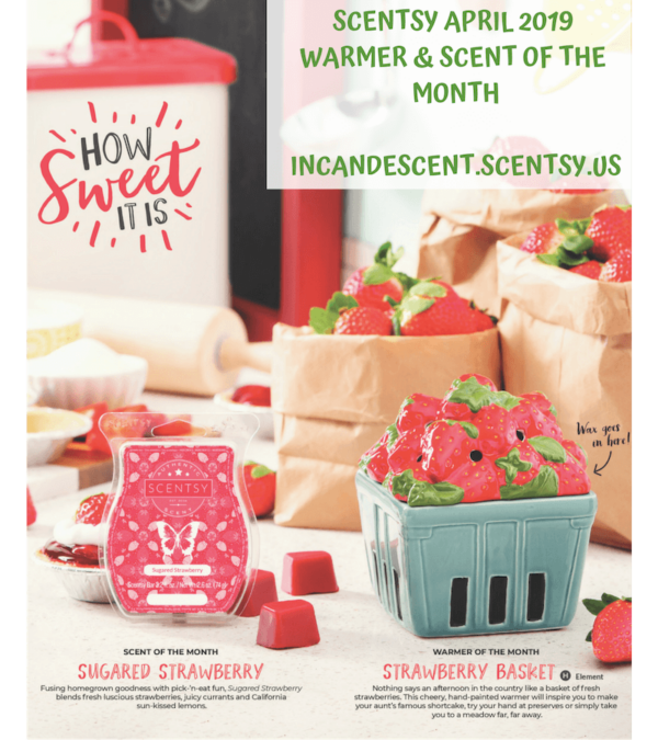 SCENTSY APRIL 2019 WARMER OF THE MONTH - STRAWBERRY BASKET