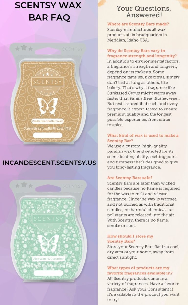 SCENTSY WAX BAR FAQ