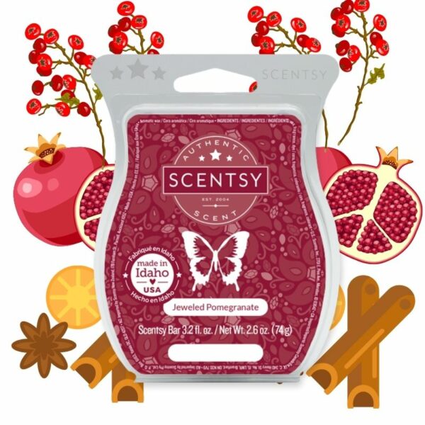 SCENTSY BARS NOVEMBER JEWELED POMEGRANATE